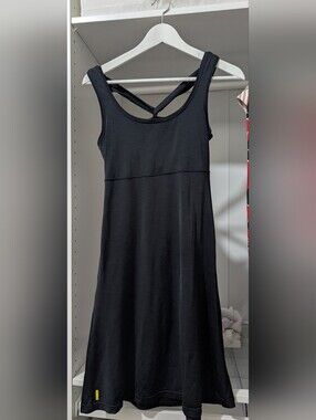 Lole Black Sleeveless Mini Dress with Crossback